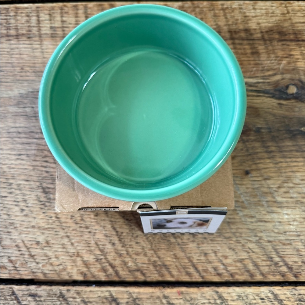 Longaberger Green Cat Bowl - Picture 2 of 5
